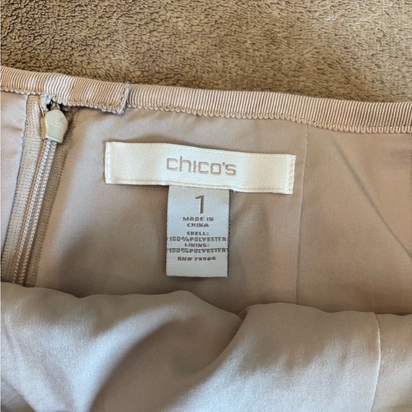 Chico’s Elegant Sequin Skirt in Gold Size 1 (8) - Picture 5 of 7